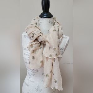 Honeybee Print Scarf/ Wrap